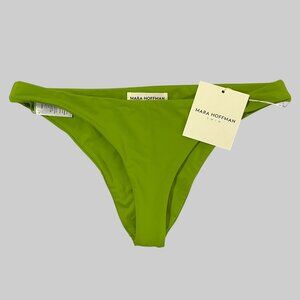 NWT Mara Hoffman Swim Kay Bikini Bottom Womens M Cicoria Green